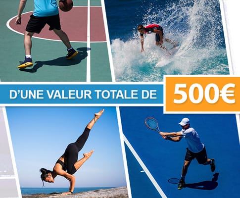 Tentez de remporter 500 euros de bons d’achats en magasin de sport !