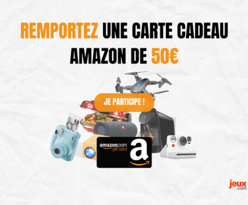 Gagnez une carte cadeau Amazon de 50€ !