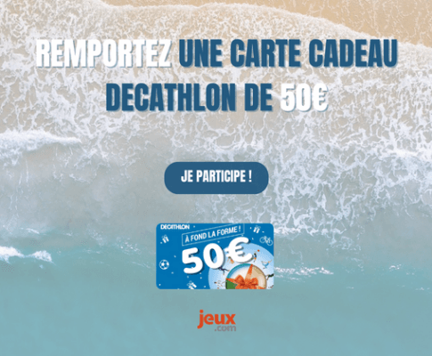 Gagnez une carte cadeau Decathlon de 50€ !