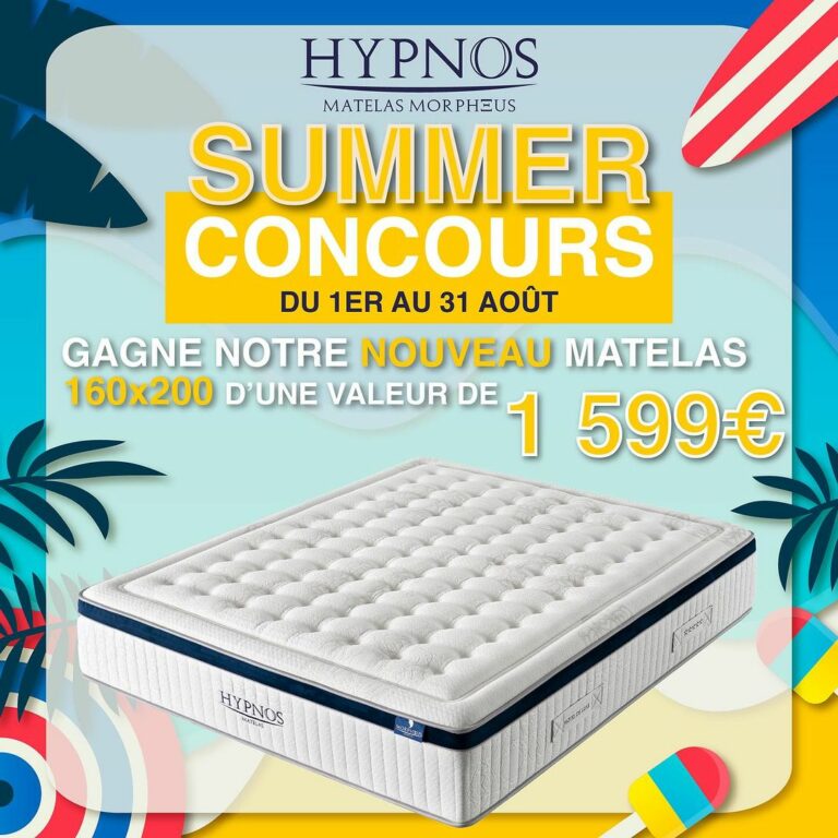 Gagnez le tout nouveau matelas HYPNOS en 160×200