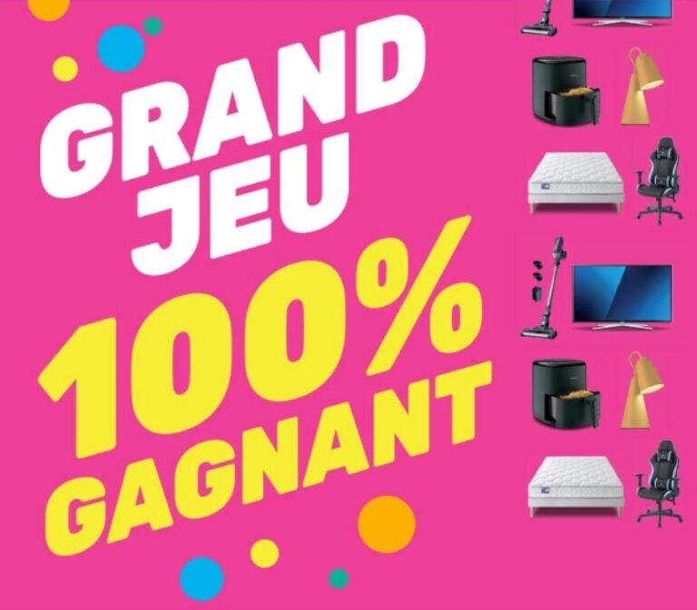 Grand Jeu 100% Gagnant avec Conforama