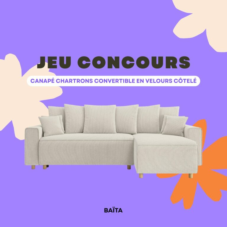 Gagnez un canapé d’angle d’une valeur de 799€