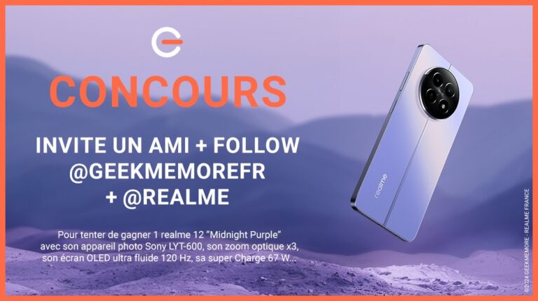 Gagnez un smartphone Realme 12 Midnight Purple