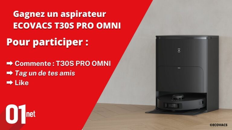 Tentez de remporter l’aspirateur robot d’Ecovacs T30S PRO OMNI