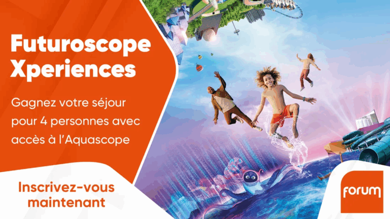 Gagnez votre séjour au Futuroscope pour 4 personnes avec accès à l’Aquascope