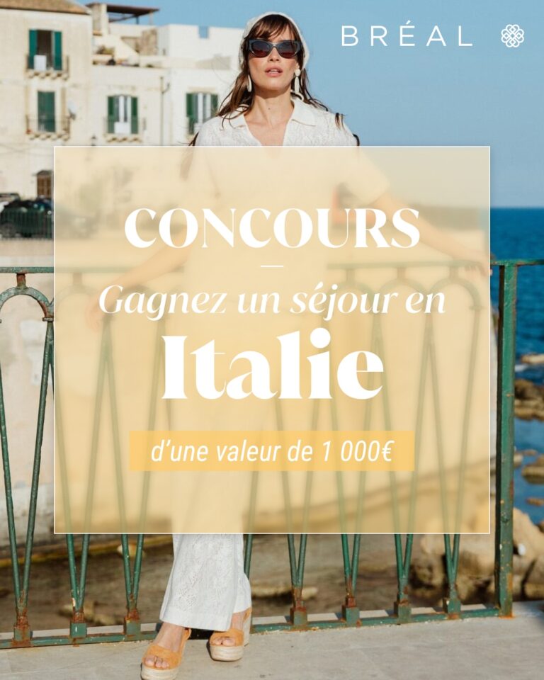 Tentez de gagner un voyage pour 2 personnes en ITALIE d’une valeur de 1 000€ vols et hôtel compris !