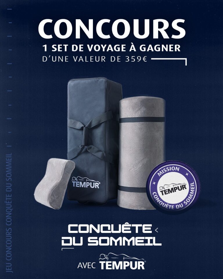 Gagnez un set de voyage TEMPUR pour vivre une expérience en apesanteur