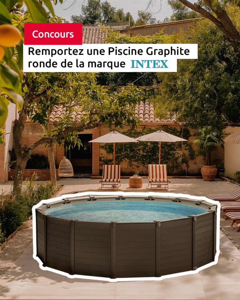 Gagnez une piscine Graphite ronde INTEX pour transformer vos journées en vacances !