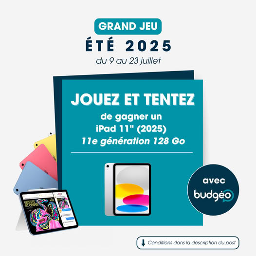 Gagnez un iPad 11e génération 128 Go