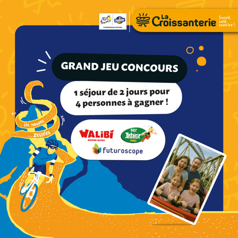 Gagnez un séjour de 2 jours pour 4 personnes dans l’un de ces parcs de folie : Parc Astérix, Walibi ou le Futuroscope