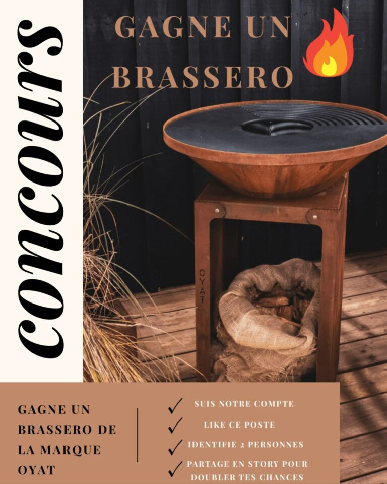 Gagnez un un brasero haut de gamme de la marque Oyat