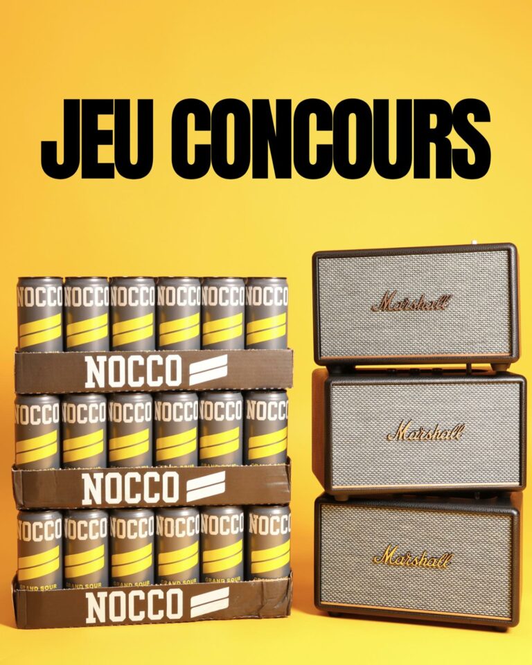 Gagnez une enceinte Marshall ainsi que 6 packs de NOCCO