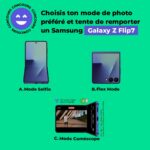Gagnez un smartphone Samsung Galaxy Z Flip7
