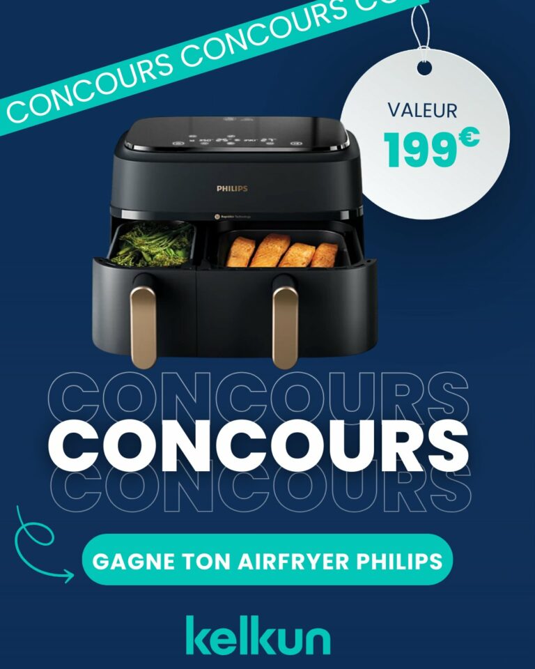 Gagnez un Airfryer PHILIPS Series 3000 Double bac 9,0L d’une valeur de 199€