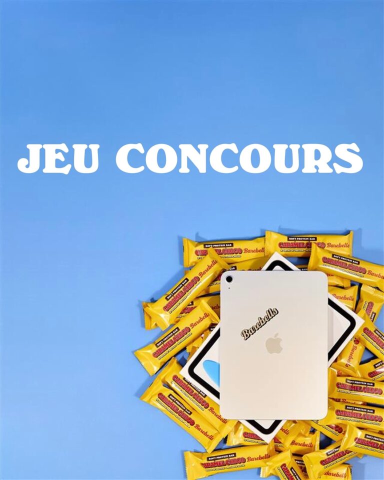 Gagnez un iPad et 4 boîtes de barres Barebells