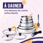 À gagner : une batterie de cuisine Arthur Martin