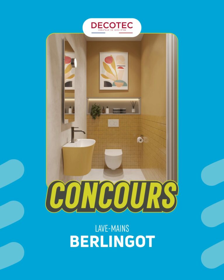 Gagnez le tout nouveau lave-mains BERLINGOT signé DECOTEC d’une valeur de 636,72€