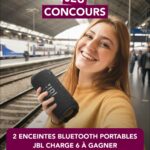 Gagnez 2 enceintes bluetooth portables JBL Charge 6 !