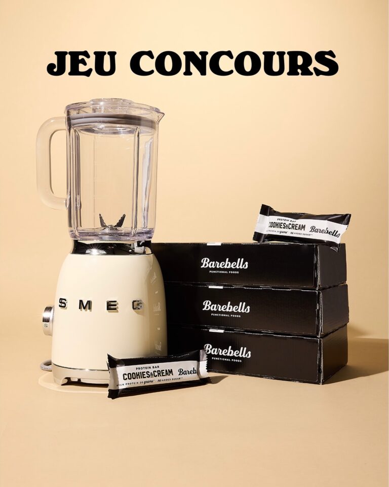 Gagnez un blender SMEG et 3 boîtes de barres Barebells