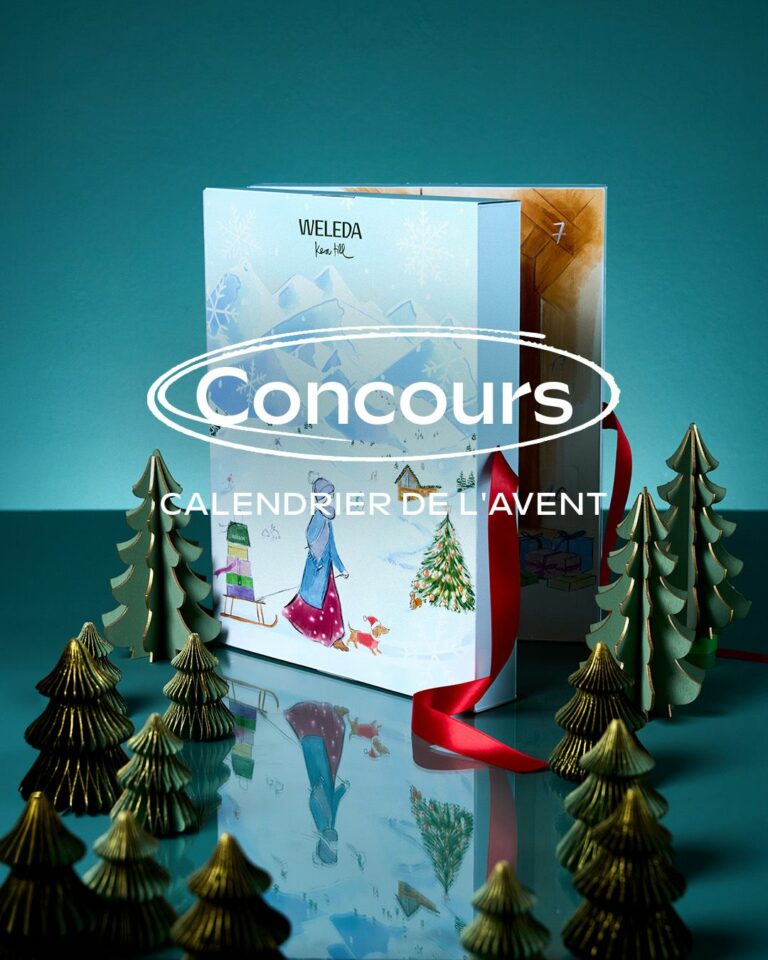 Gagnez le Calendrier de l’Avent illustré par Kera Till et⁣ composé de 24 produits cosmétiques naturels Weleda pour patienter jusqu’à Noël