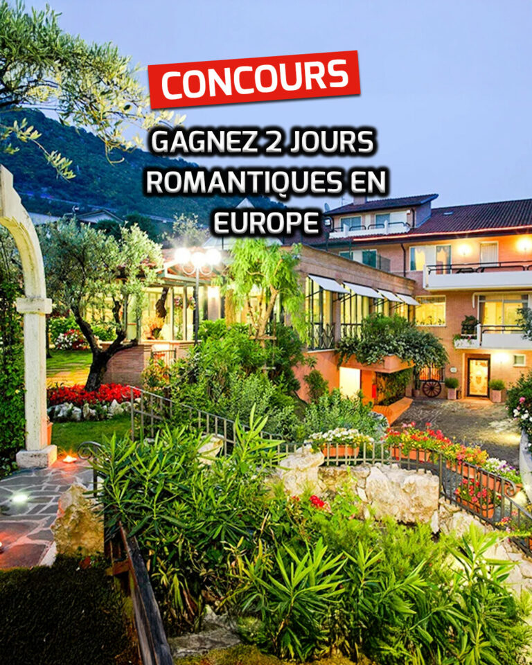 Gagnez 2 jours romantiques pour 2 en Europe, parmi 900 séjours à choix en France, Italie, Espagne et Portugal