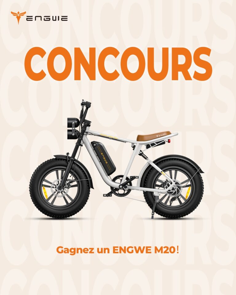Tente ta chance pour gagner le vélo électrique ENGWE M20 à batterie unique