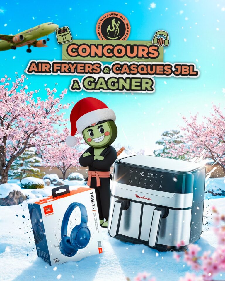 Gagnez 2 Air Fryers + 5 casques JBL