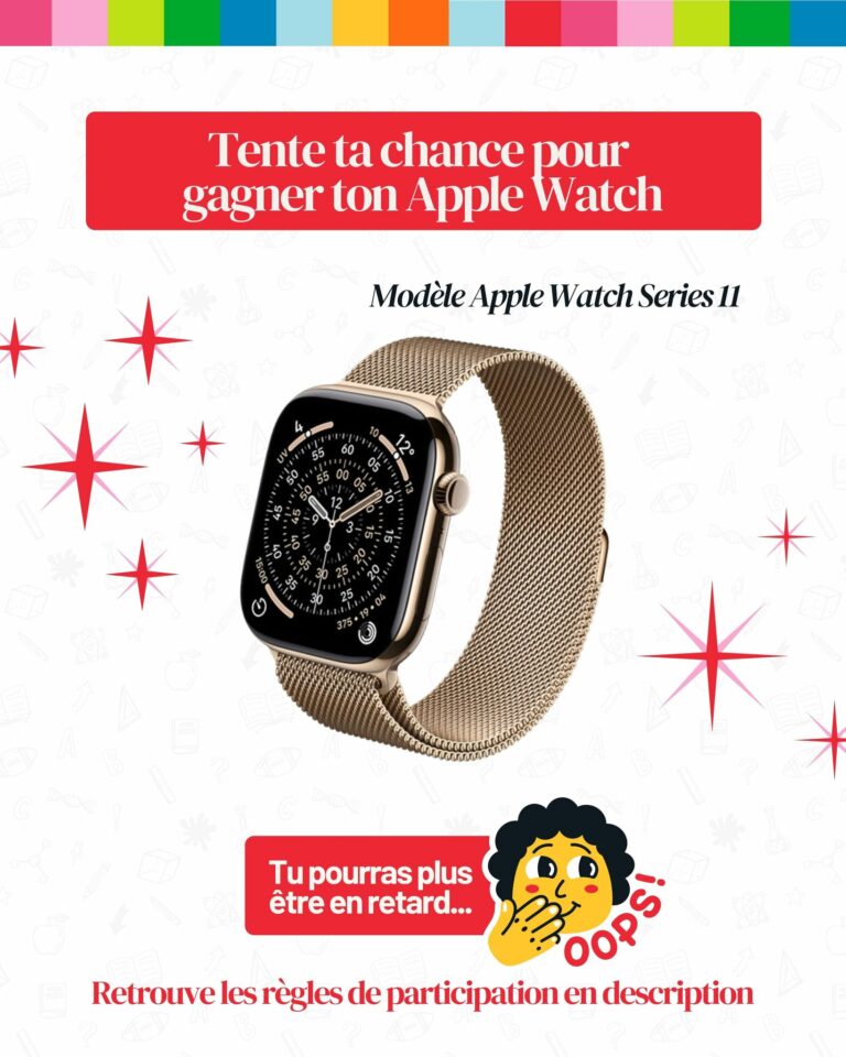 Tentez votre chance pour remporter une Apple Watch !