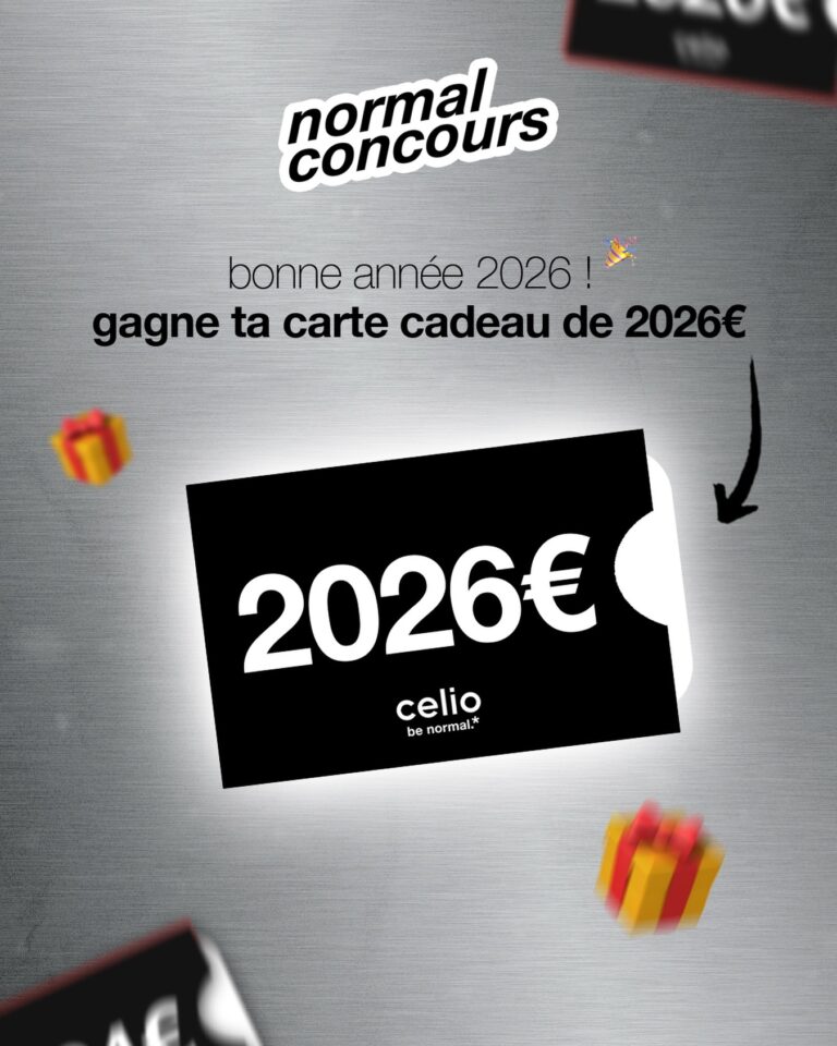 Gagnez une carte cadeau d&rsquo;une valeur de 2026€ chez Celio