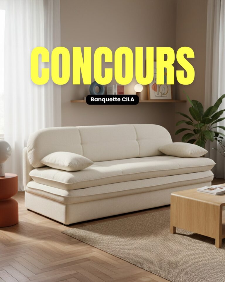 Gagnez la banquette CILA en tissu beige