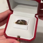 Gagnez une magnifique bague Cartier Trinity vintage en or trois couleurs 18k, taille 59, d&rsquo;une valeur de 1400€