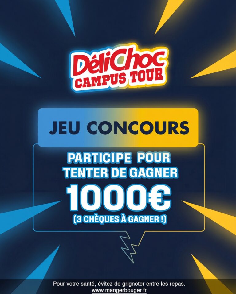 Participe pour tenter de gagner 1000€