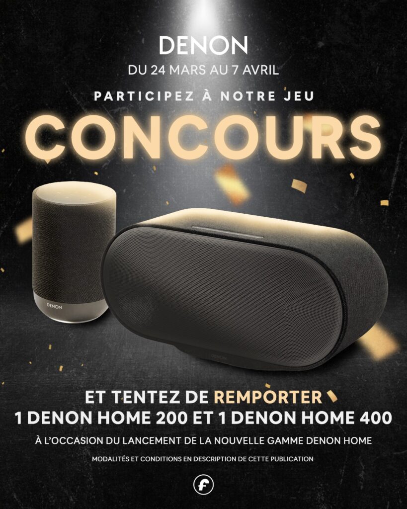 Gagnez des enceintes connectées Denon Home 200 et 400