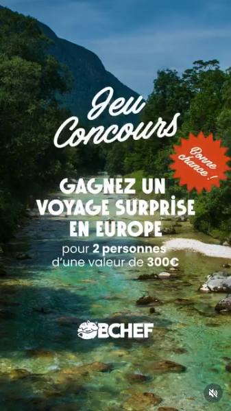 Gagnez un voyage surprise en Europe pour 2 personnes d’une valeur de 300€ !