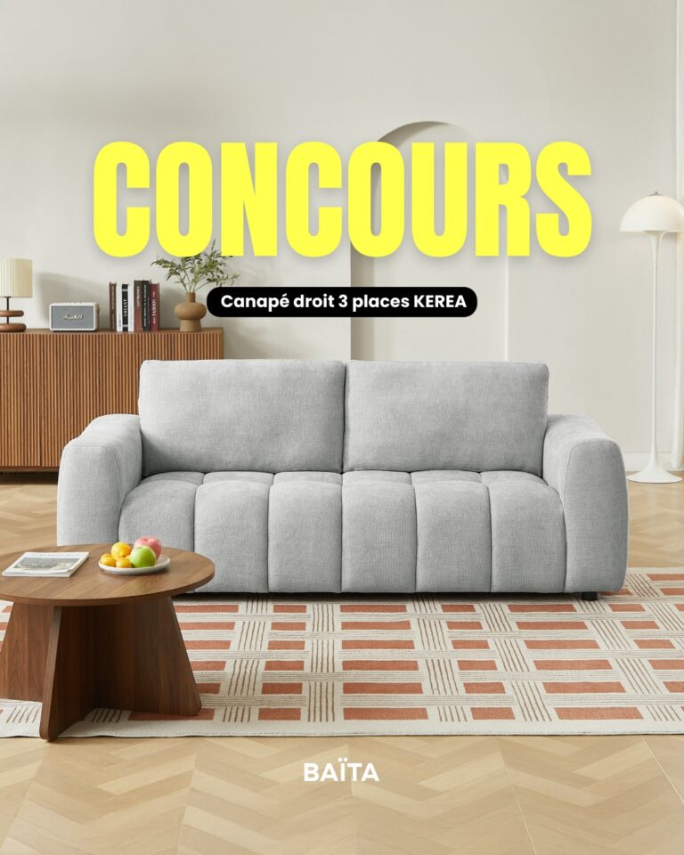 Gagnez le canapé KEREA 3 places