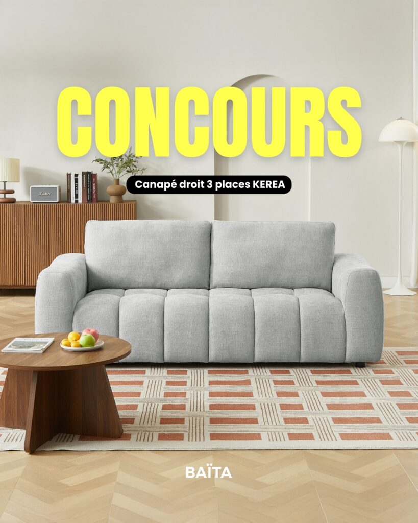 Gagnez le canapé KEREA 3 places