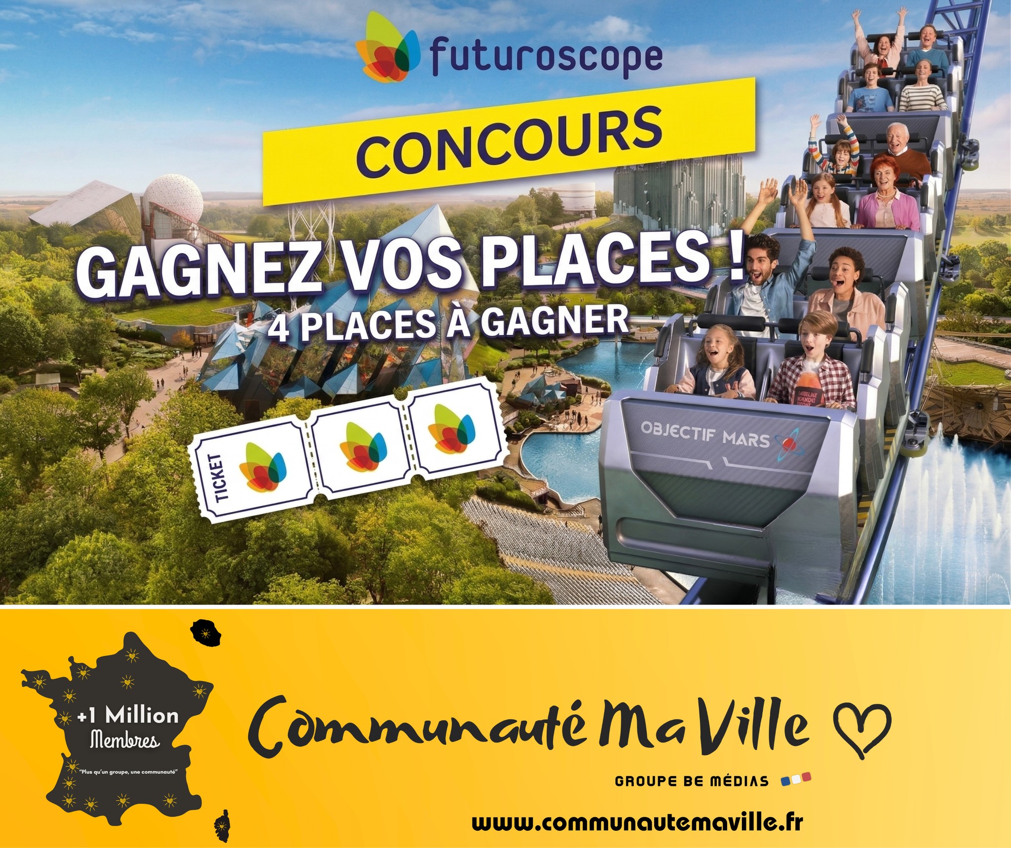 Gagnez 4 places pour le parc du Futuroscope