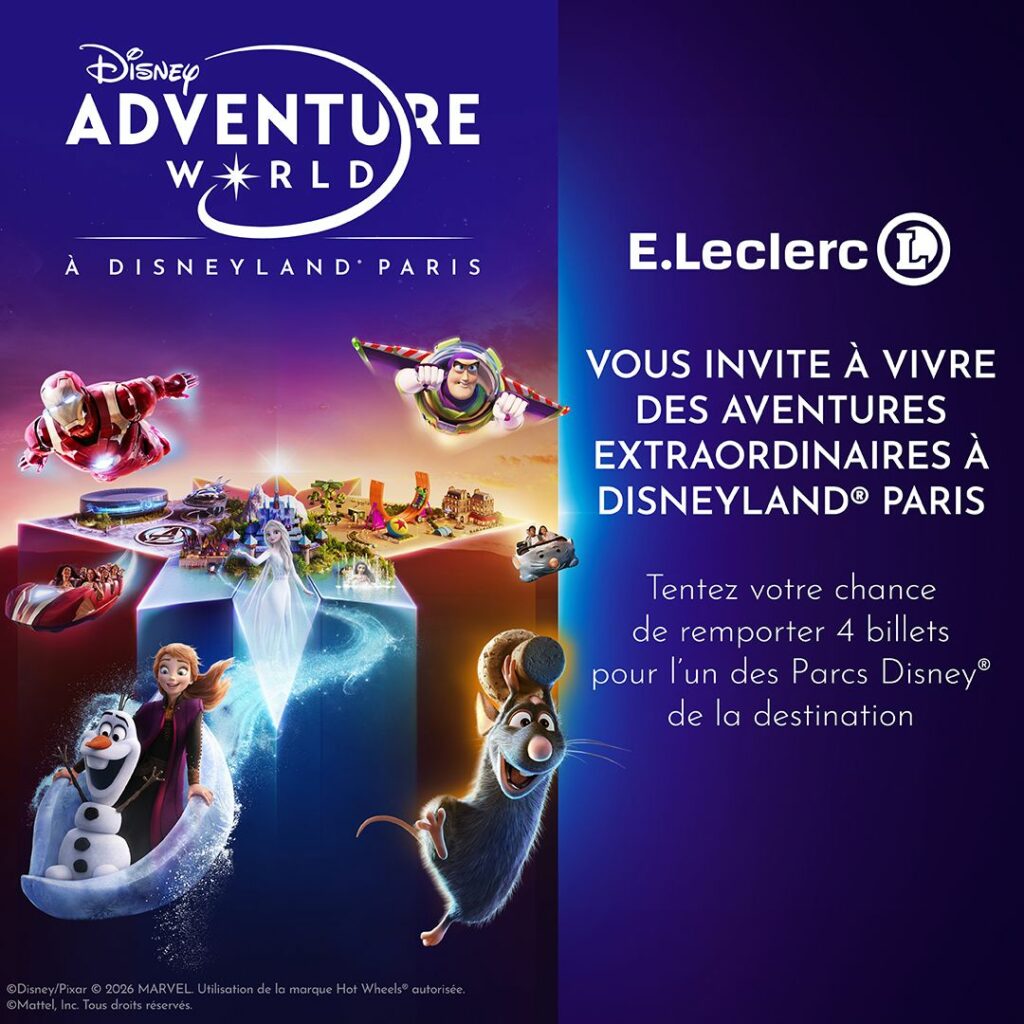Tentez de remporter 4 billets pour l’un des Parcs Disney de votre choix à Disneyland Paris