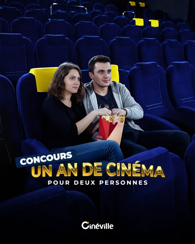 Tentez de remporter 1 an de cinéma pour deux personnes dans votre Cinéville