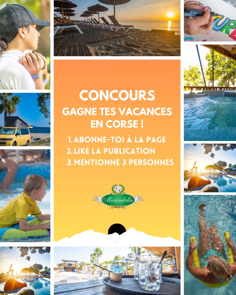 Tente ta chance pour gagner un séjour en basse saison au Camping Merendella en Corse