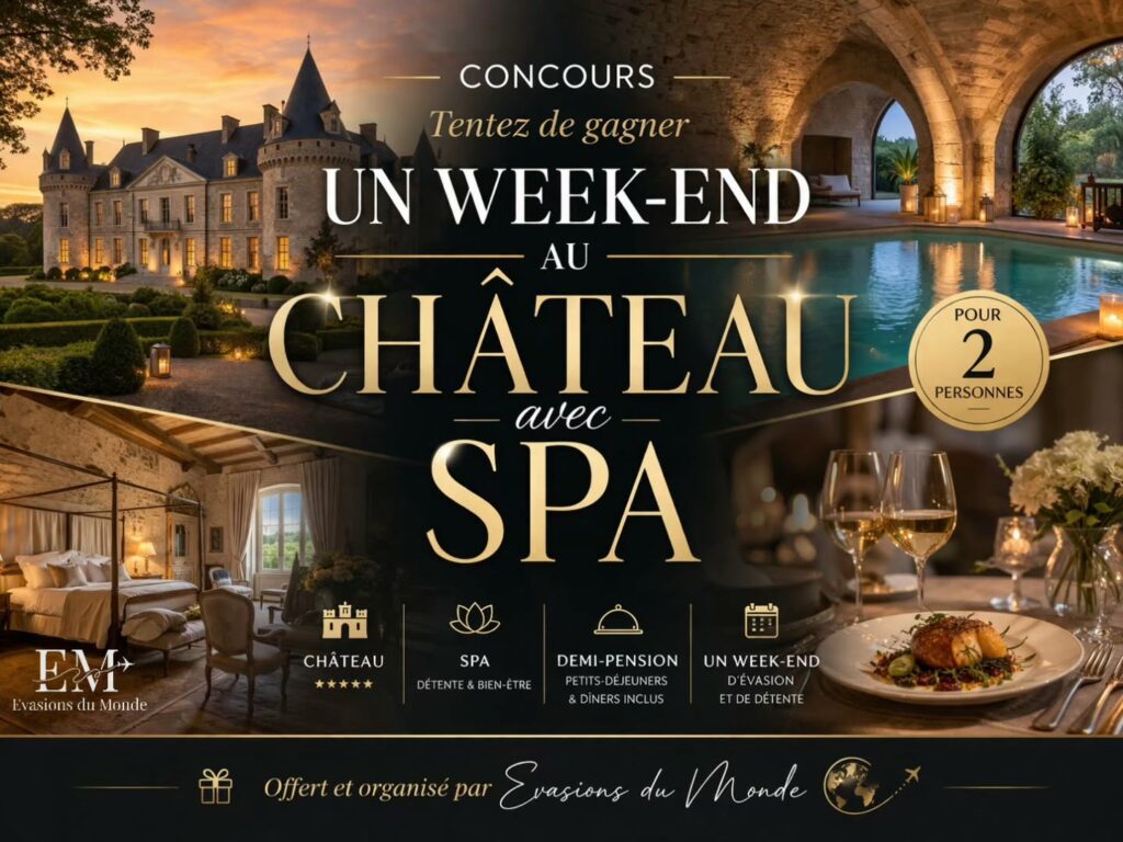 Gagnez un week-end dans un château avec spa en demi-pension