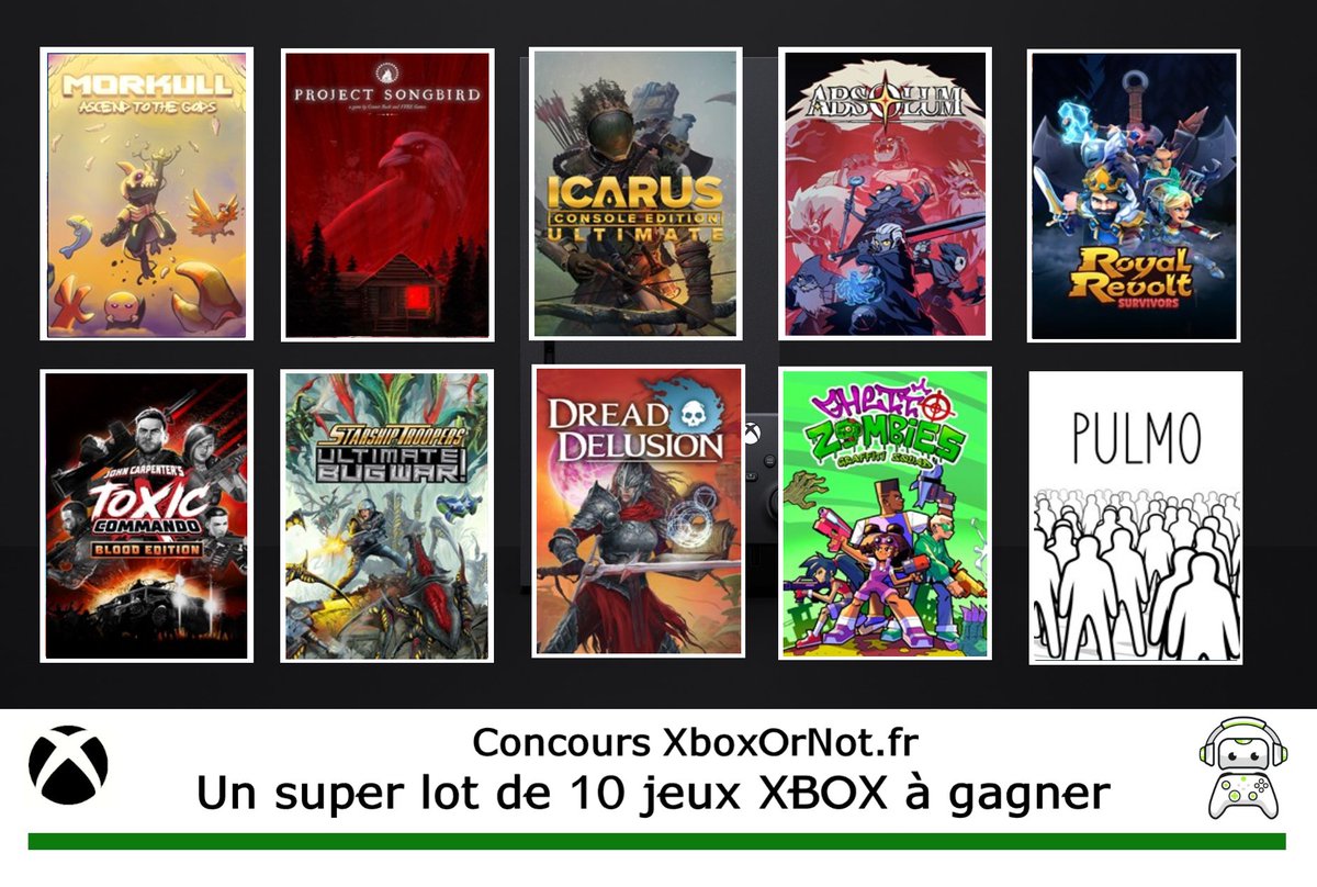 Gagnez un super lot de 10 jeux Xbox