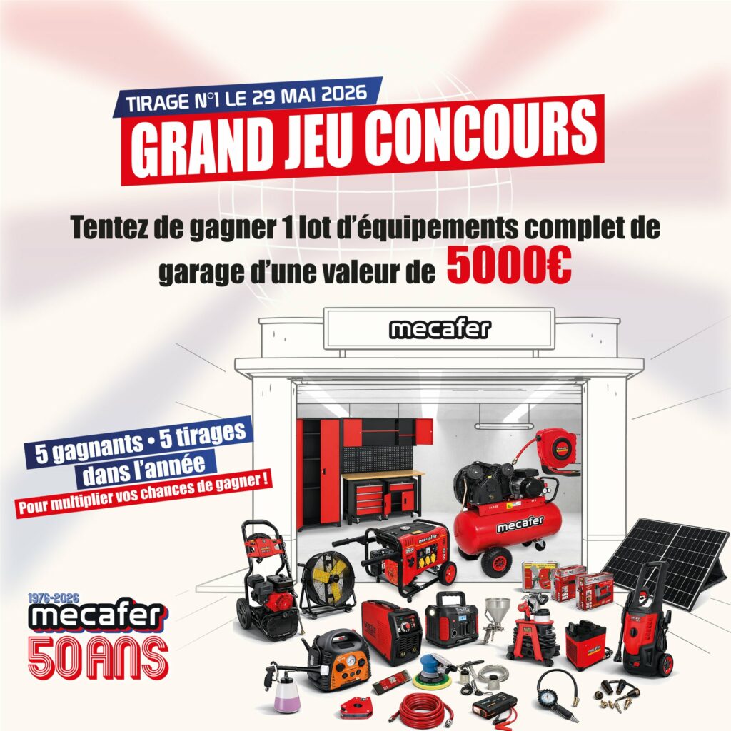 Tentez de gagner un lot d&rsquo;équipements complet de garage d&rsquo;une valeur de 5000€
