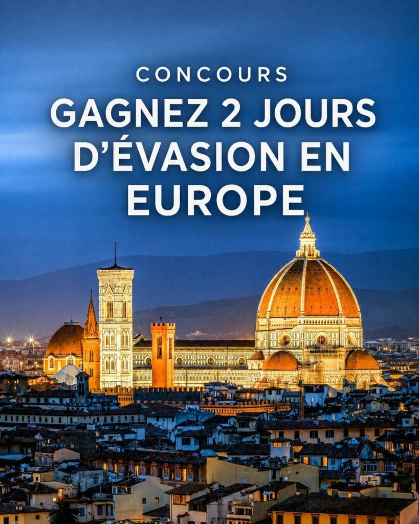 Gagnez 2 jours d’évasion romantique pour 2 en Europe