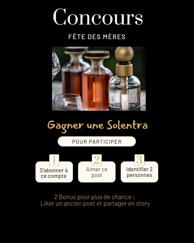 Gagner une Lampe & Carafe d’Ambiance Solentra pour la Fête des Mères