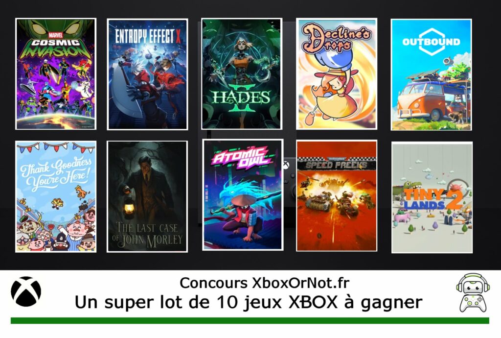 10 jeux Xbox à remporter d&rsquo;une valeur de 210€