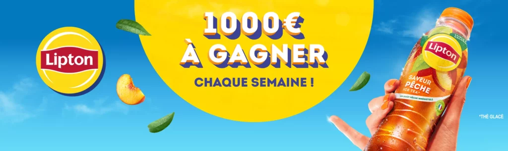 Gagne de nombreux cadeaux chaque semaine avec Lipton Ice Tea