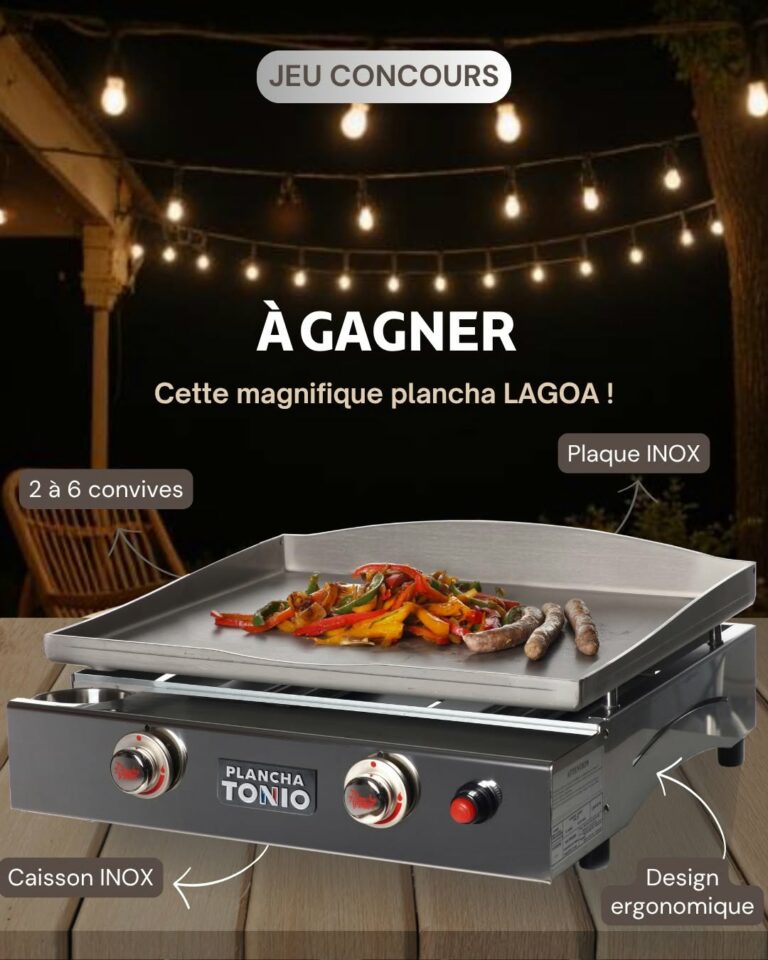 A gagner une magnifique plancha LAGOA pour 2 à 6 convives !