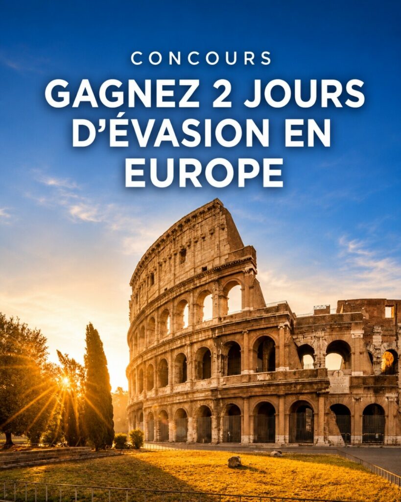 Gagnez 2 jours d’évasion romantique pour 2 en Europe