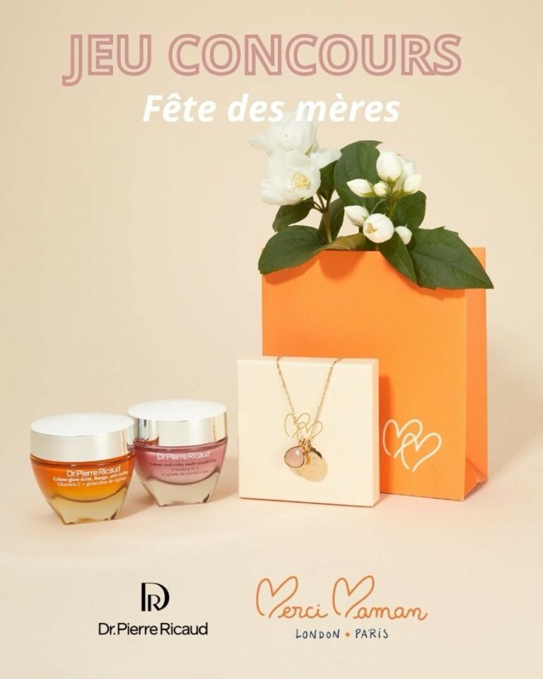 Gagnez un bon cadeau de 100€ chez Dr Pierre Ricaud et un bon cadeau de 100€ chez Merci Maman